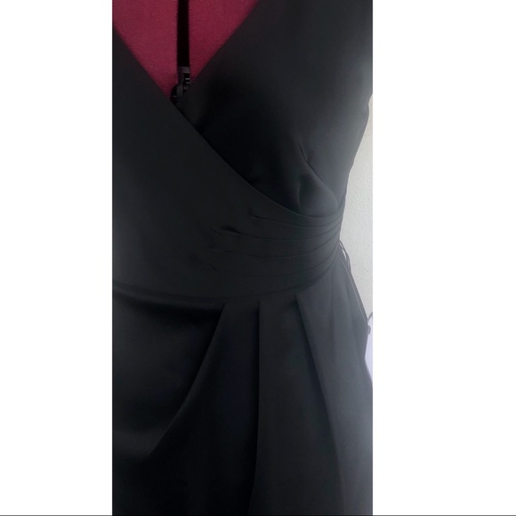 J Crew Special Occassion Black Satin Dress Sz 6P - Picture 5 of 8